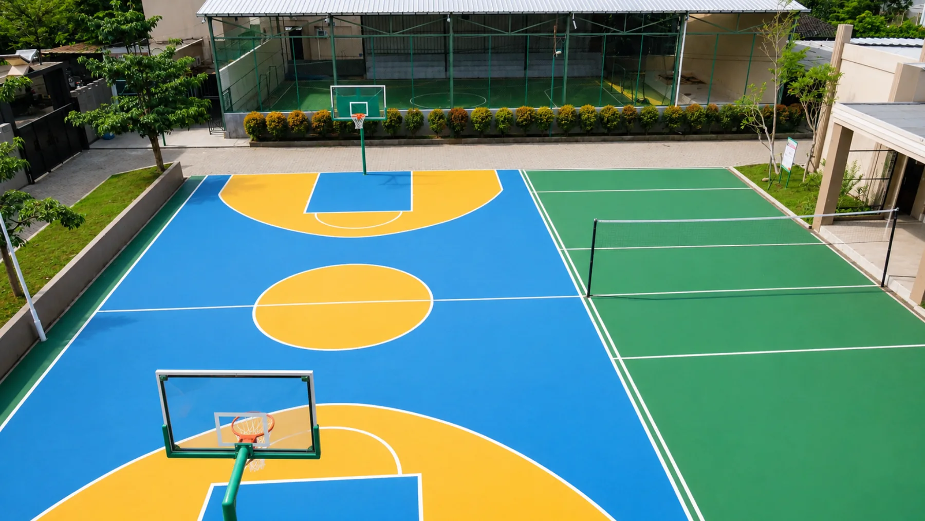 Lapangan basket dan voli